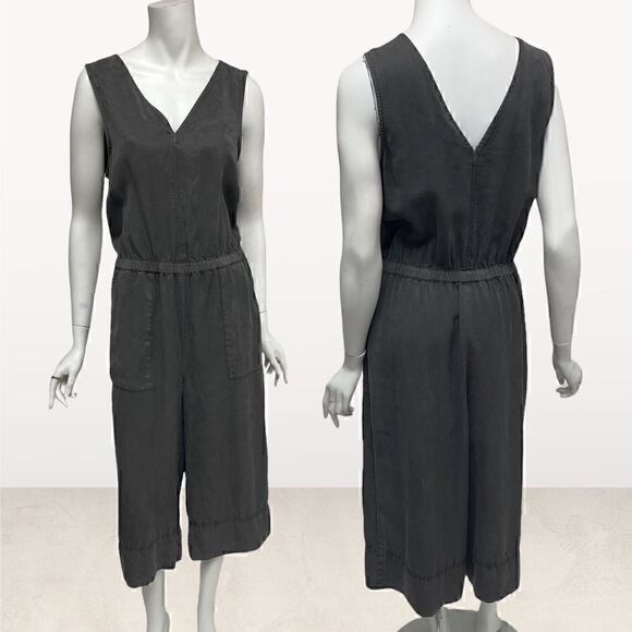 Splendid Gray Wide Leg Cropped Jumper - Picture 1 of 8